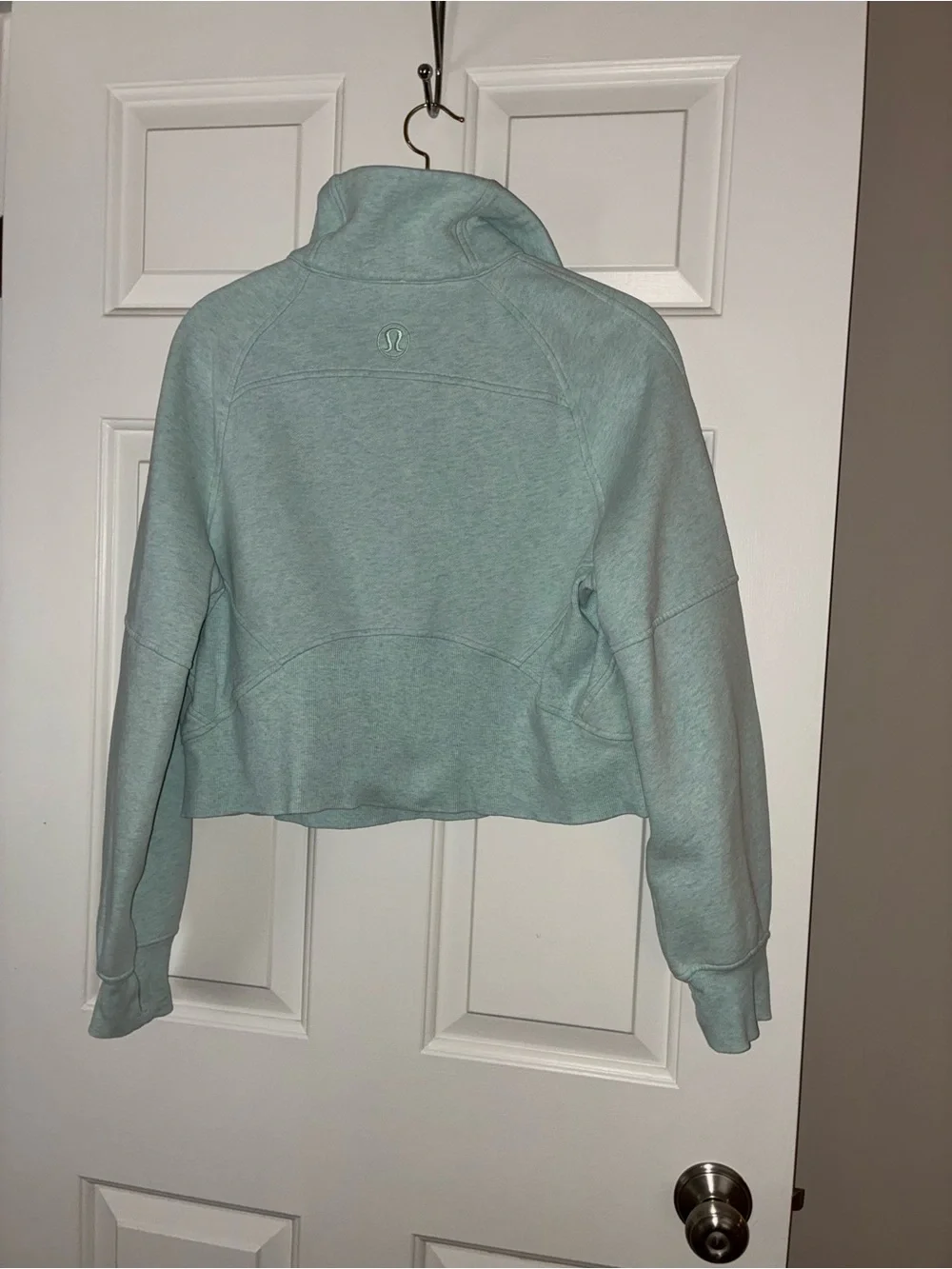 Lululemon Scuba Oversized sweatshirt Funnel Neck Delicate Mint Sz XS/S